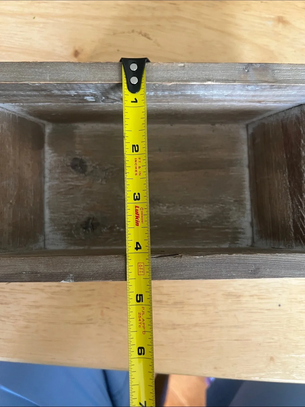 Hexagon Wall Shelf Planter - Metal & Rustic Wood